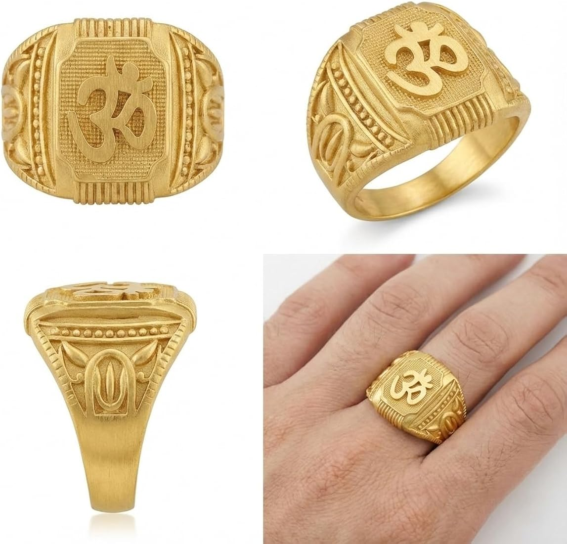 Gold Plated Men's Designer Ring