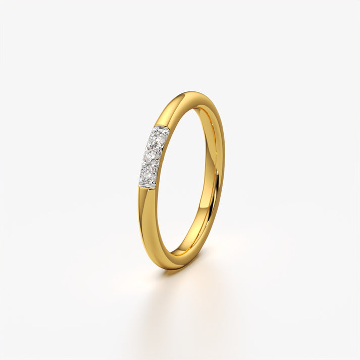 Women's Gold Plated Star Design Cubic Zirconia Adjustable Ring for Girls & Women