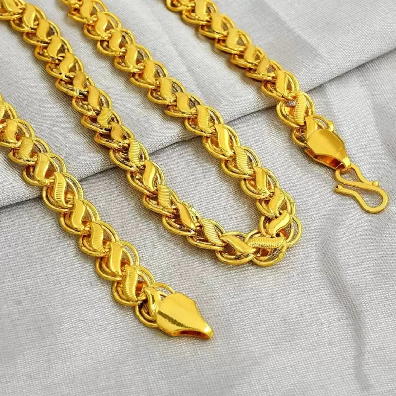 Gold Plated Designer Chain for Men & Women | Premium Fashion Necklace | Stylish Daily Wear Jewelry