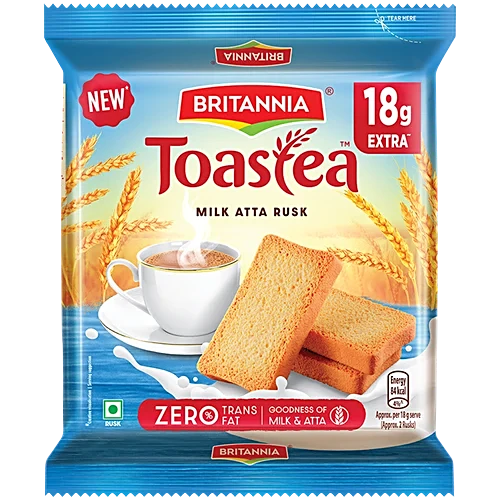 Britannia Toastea Milk Atta Rusk, 182 g