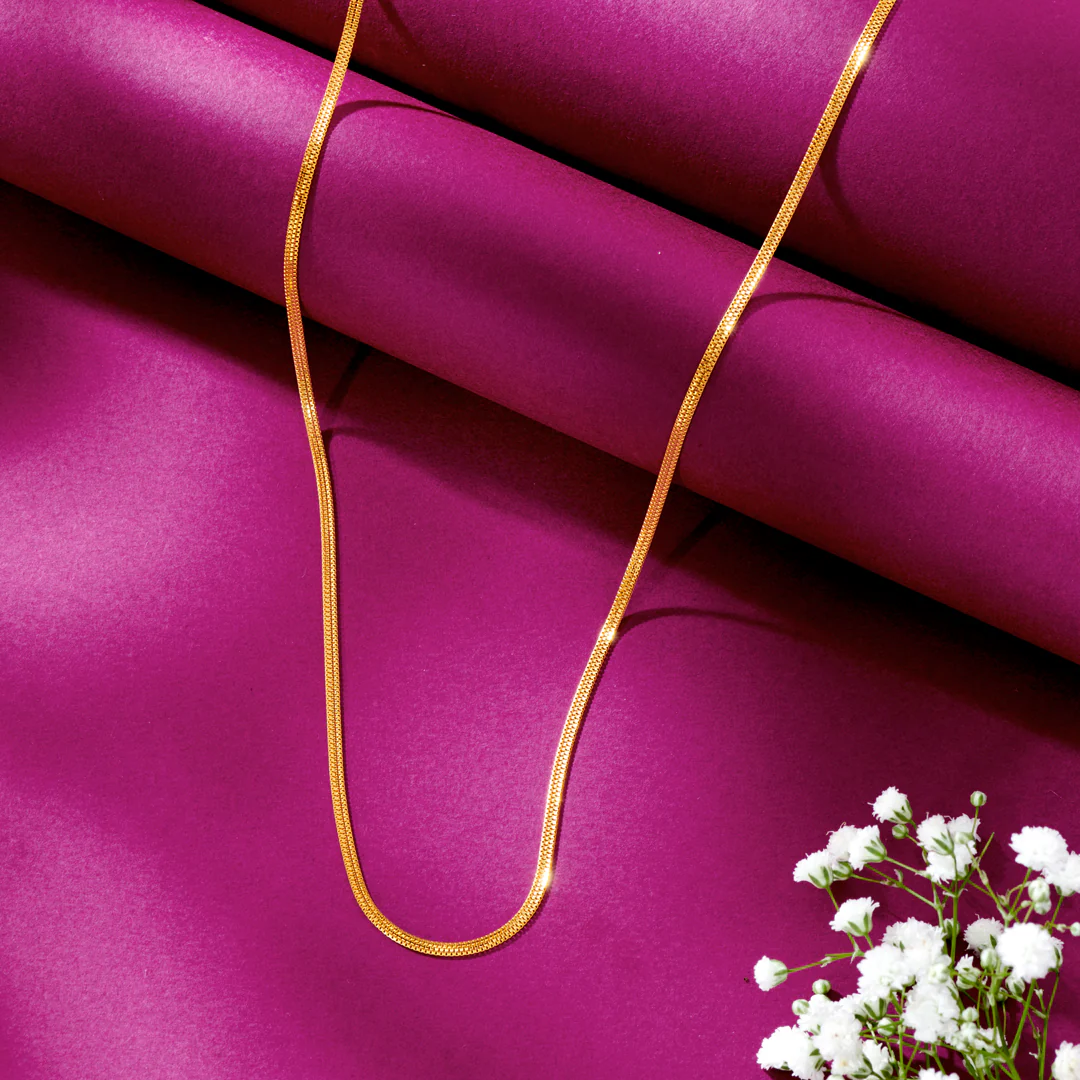 Gold Plated Designer Chain for Men & Women | Premium Fashion Necklace | Stylish Daily Wear Jewelry