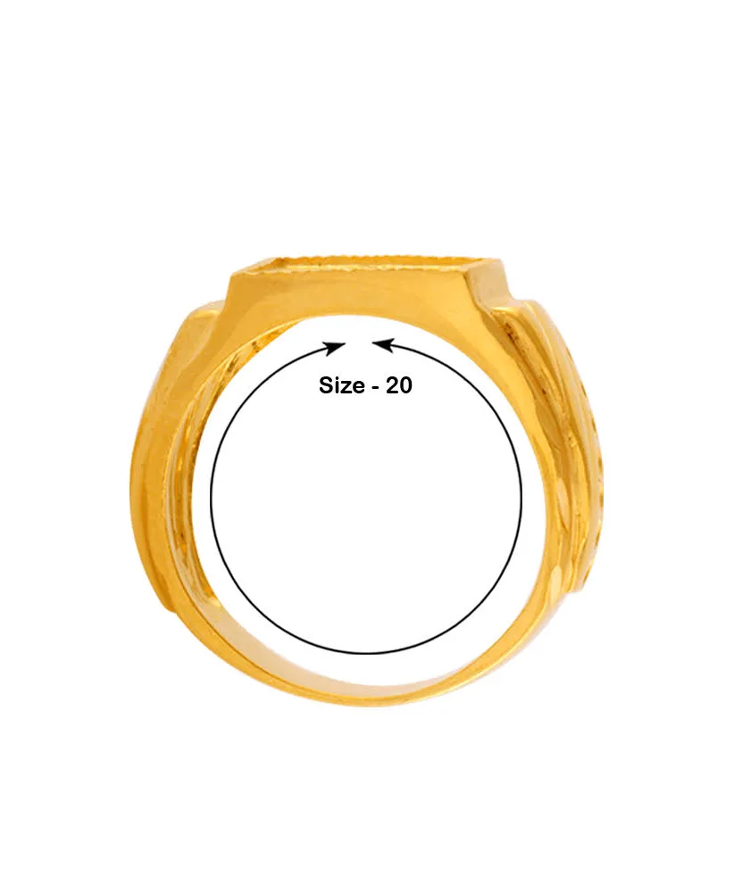 Gold Plated Men's Designer Ring