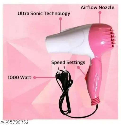 VGR Professional Hair Dryer | Fast Drying Hair Dryer with Concentrator Nozzle | Foldable Handle | Hot & Cool Air