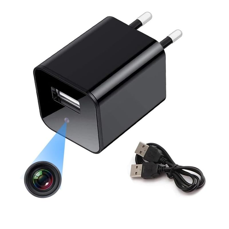 1080P USB Charger Stealth Camera – Motion Detection, Loop Recording, No Wi-Fi, SD Card Storage