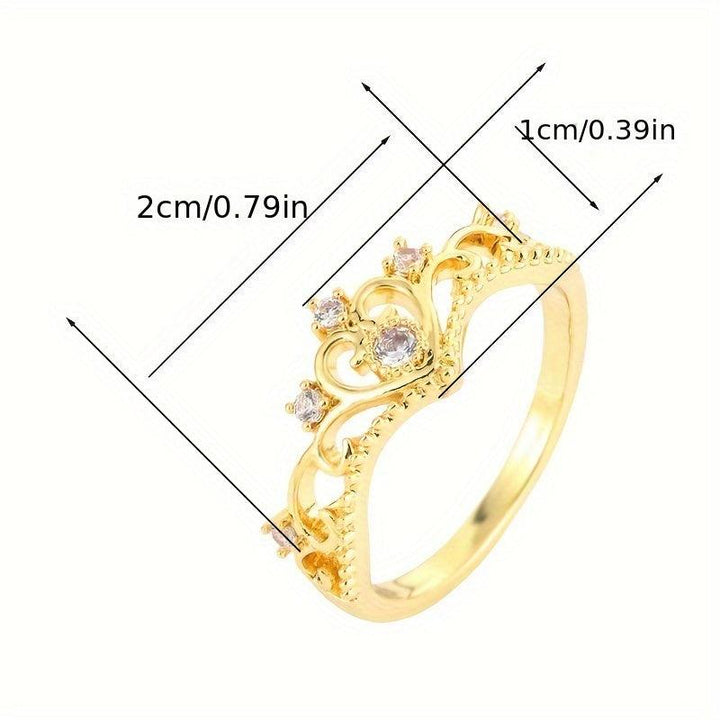Elegant Gold Crown Designer Ring