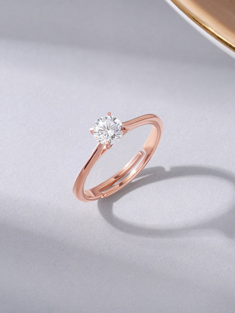 Women's Gold Plated  Adjustable Ring for Girls & Women